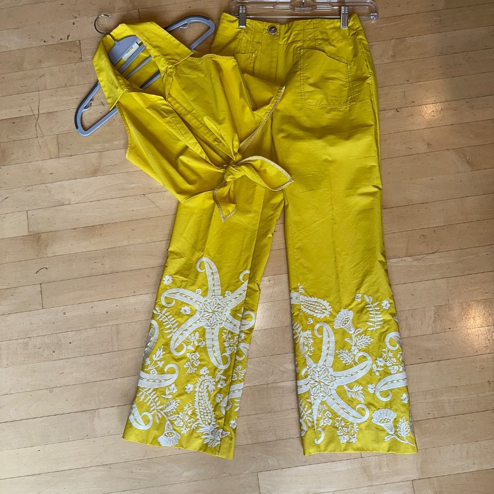 MAEVE sunny yellow  top & pant set, 0,  GD1119 - Picture 2 of 9
